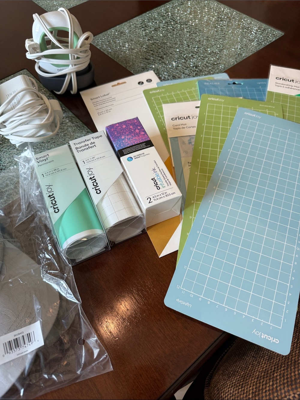 Cricut accessories bundle with gray carrying case and teal machine - Picture 3 of 5